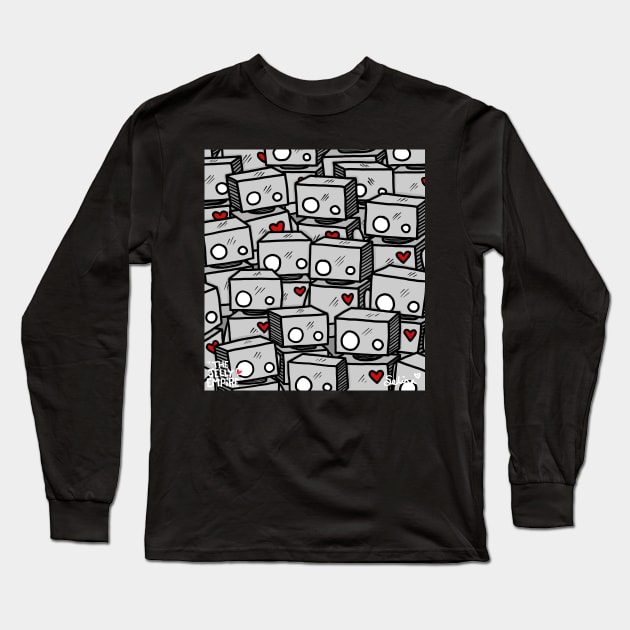 Robot Army Long Sleeve T-Shirt by thejellyempire